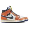 Air Jordan 1 Mid SE Flight Vintage Men Sneakers Orange Summit-White Iron-Grey FV3619-106