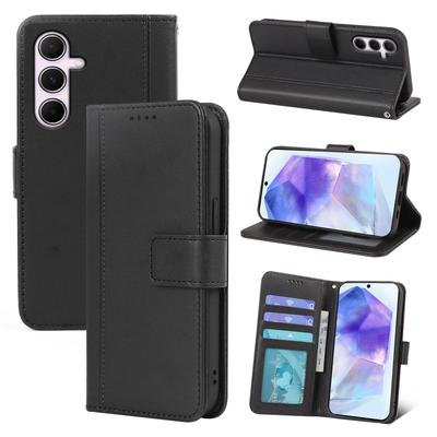 Kunstleder Handyhülle mit quadratischer Schnalle Fotorahmen für Samsung Galaxy S25 S24FE S23