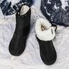 TUINANLE Women's Warm Cotton Shoes Nylon Snow Boots Winter Ankle Boots Non-slip Short Boots