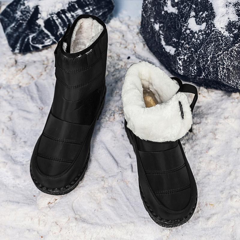 TUINANLE Women's Warm Cotton Shoes Nylon Snow Boots Winter Ankle Boots Non-slip Short Boots