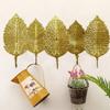 Elegant Gold Leaf Iron Wall Hook For Entryway Bedroom Storage Key Coat Hanger Practical Home Organization Tool