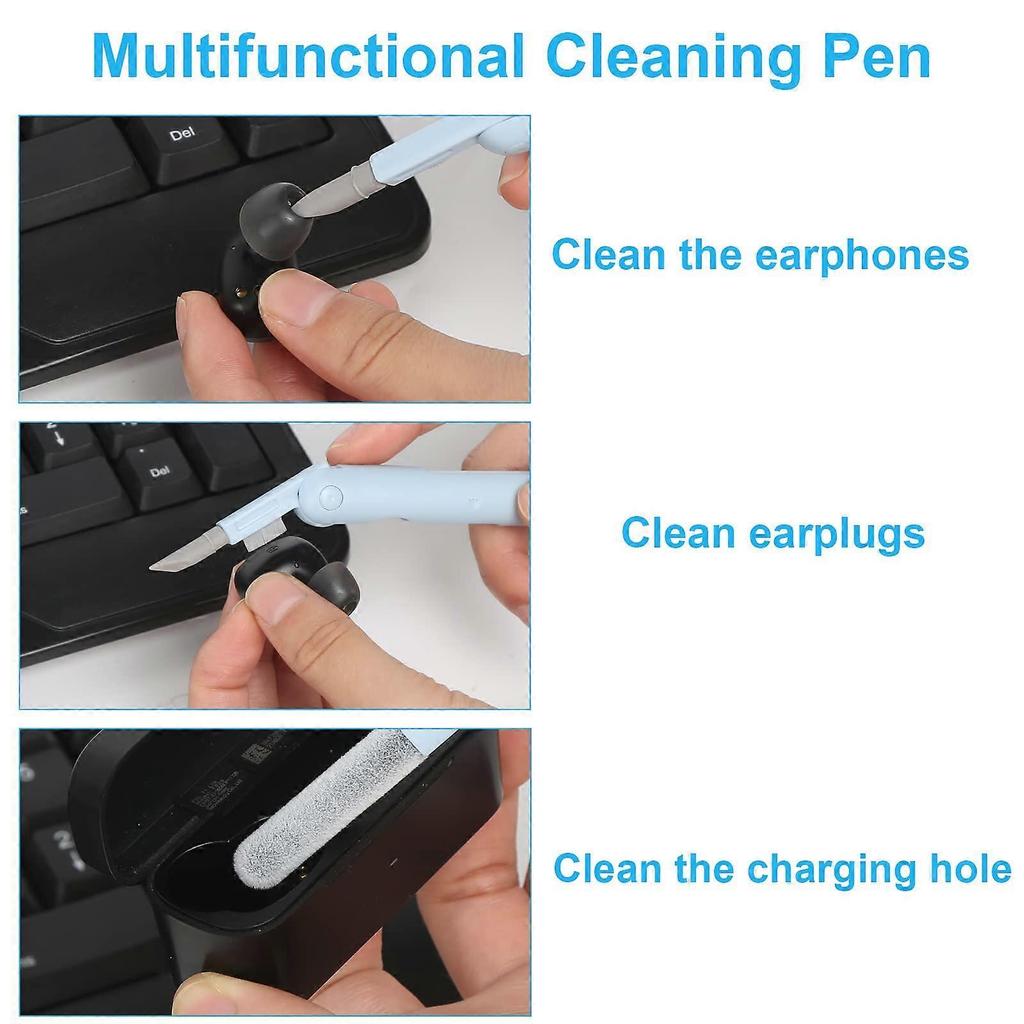 Keyboard Cleaning Brush 7 In 1 Keyboard Cleaning Brush Kit Multifunction Earphones Cleaner with Key Cap