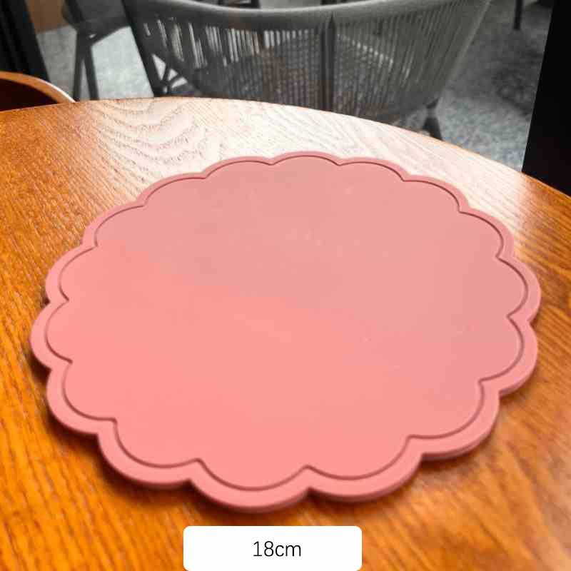 Silicone Coasters Flower Heat Insulation Antiskid Drink Cup Mats Waterproof Pot Bowl Pad Table Protector Drinkware Decoration