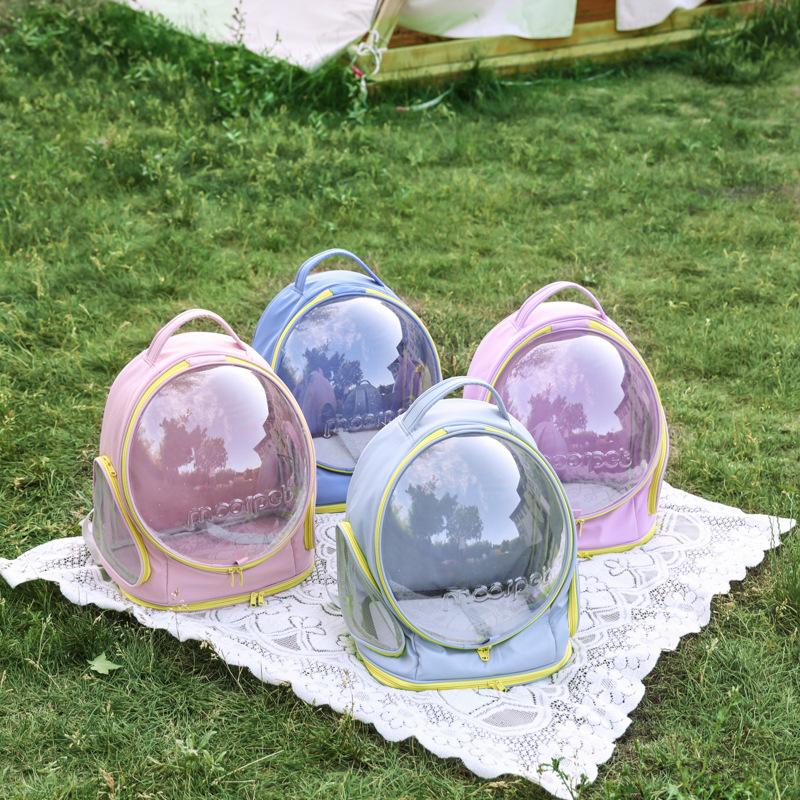 Taška pro kočky na venčení Přenosný panoramatický batoh na kapsle s průhledným prostorem Školní taška pro kočky Velkokapacitní taška