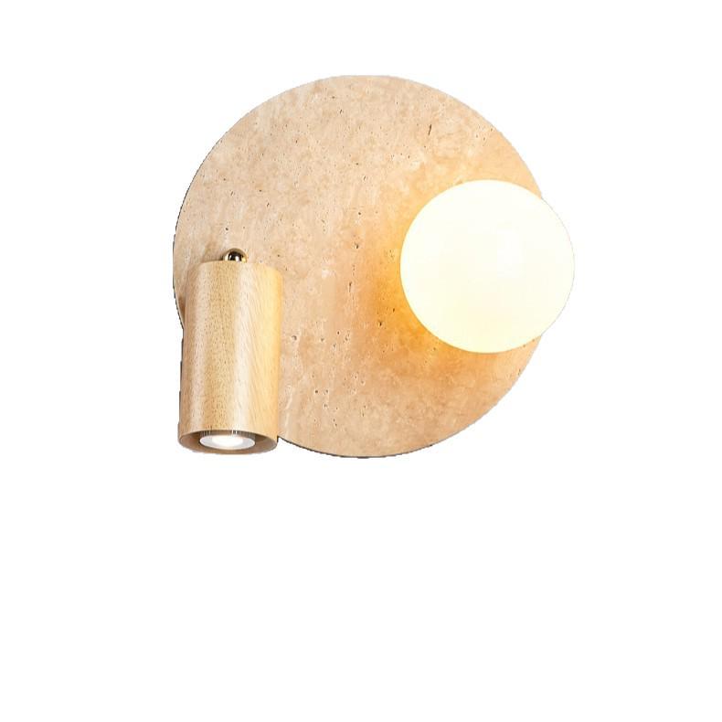 Yellow Mid-Century Rotatable Bedroom Wall Lamp with Switch for Bedside Reading