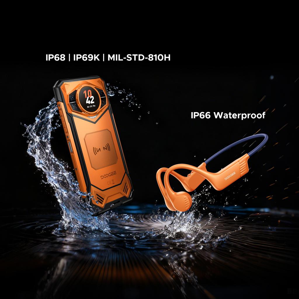 DOOGEE S200 VIP Edition 5G Rugged Phone Android 16,6.72inch ,48(12+36)GB 256GB,10100mAh Battery NFC