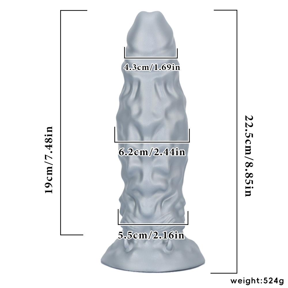 New Liquid Silicone Shaped Dildo Simulation Penis Soft Flesh Realistic Couple Flirting Chrysanthemum Massage Female Toy