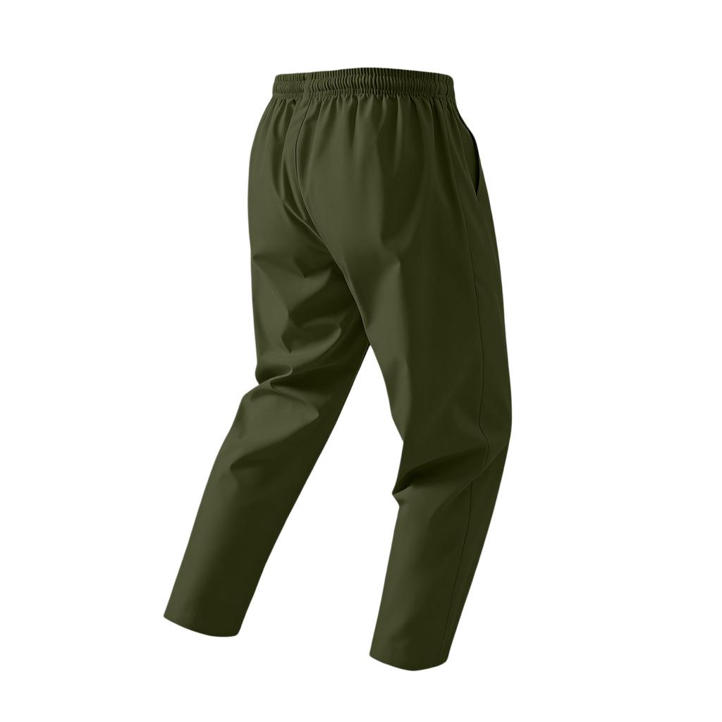 Men’s Lightweight Straight Leg Drawstring Athletic Pants Quick Dry Breathable Casual Trousers for Daily Sports and Commuting