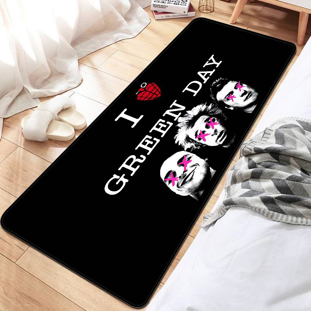 

Green Day Music Rock Band Floor Mat Kids Room Bedroom Decoration Balcony Anti-Slip Doormat Living Room Welcome Rug 40x60cm