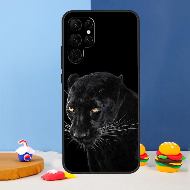 Cheetah Panther Phone Case For Samsung Galaxy S24 Ultra S9 S10 S20 FE S22 S21 S23 Plus S25 Ultra Cover Coque