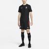 Nike Logo Pattern Printed Color Block Knitted Football Shorts Men Shorts Black DH5283-010