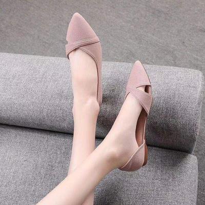 Fashion Akexiya 2024 Casual Flat Shoes Woman New Summer Breathable Comfortable Soft-soled Shoes Pointed Toe Shallow Flat Women Shoes