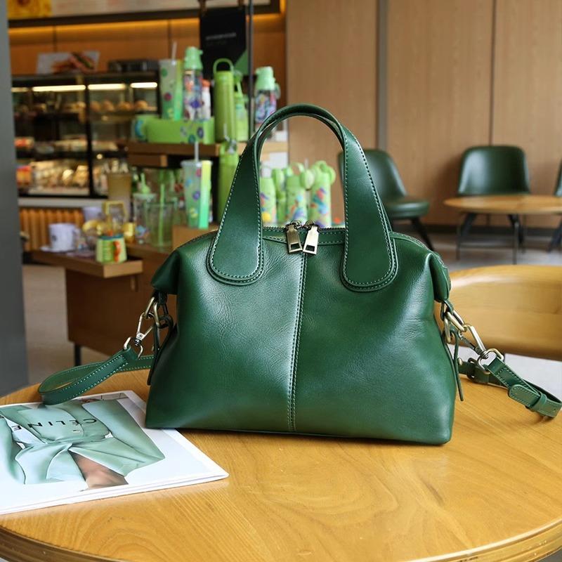 Large capacity leather handbag spring and summer new fashion women's shoulder bag high-end first-layer cowhide tote bag