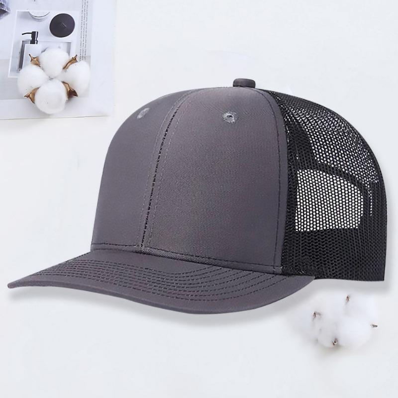 Micro-curved mesh hat Richardson 112 truck driver hat outdoor sun protection shade color matching baseball hat