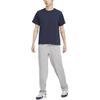 Nike Einfarbiger lässiger Pullover Strick Rundhals Kurzarm T-Shirt Herren Tops Marineblau FN2646-451