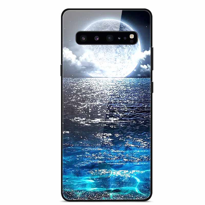 For Samsung S10 5G Case S10e S9 S8 S7 Edge Luxury Tempered Glass Hard Back Cover For Samsung Galaxy S10 Plus Lite TPU Bumper