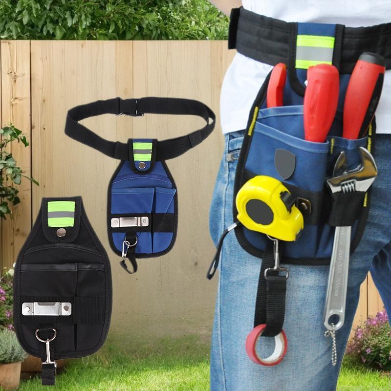 Electrician's Multi-Use Tool Waist Bag Portable Maintenance Pocket Screwdriver Holder Pouch for Storage