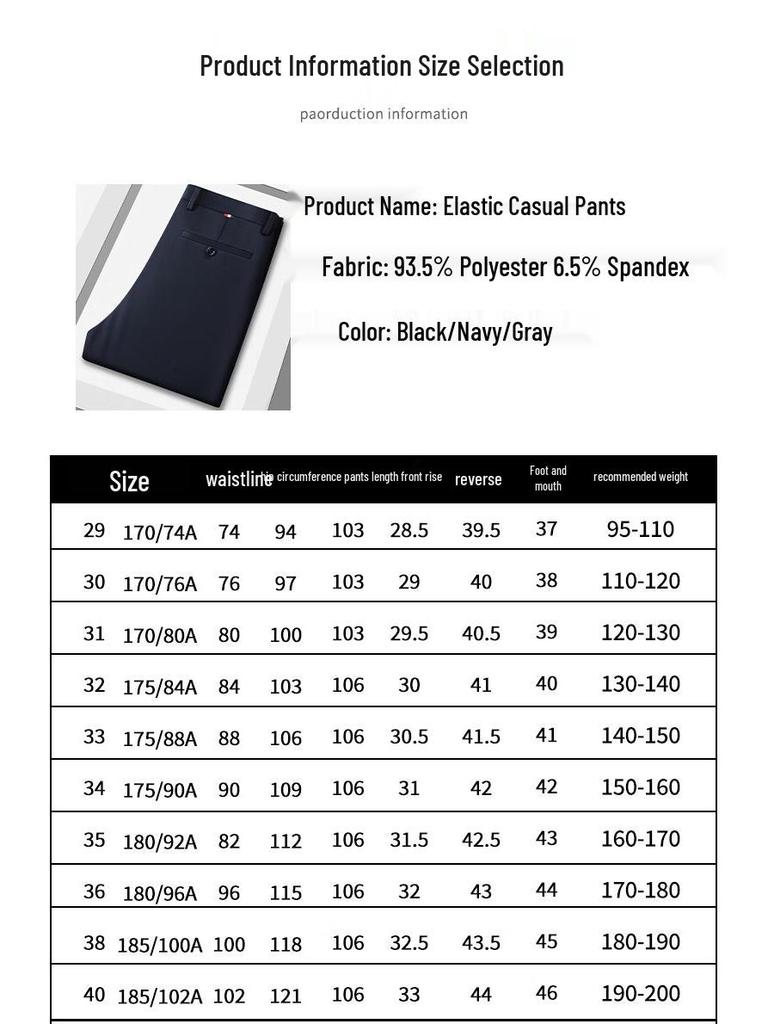 Pantalon Décontracté d'Affaires à Jambe Droite en Soie Glacée pour Homme FXFS5018