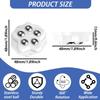 4Pcs Brake-operated Self Adhesive Caster,Heavy Duty 5 Beads Load-bearing,Universal 360° Rotating Wheel,No Noise Furniture Pulley