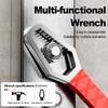 Multi Functional Sheep Horn Connected Hammer Pry Bar Nail Lifting Universal Wrench Folding Sheep Horn Hammer Woodworking Hammer