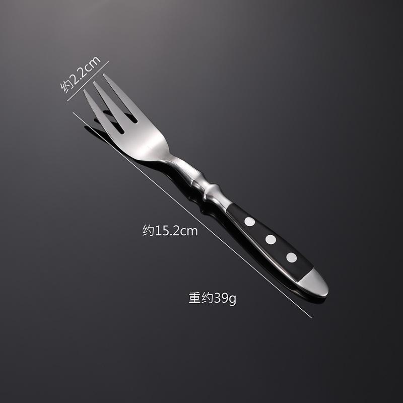 Western Stainless Steel Cutlery Set Wooden Handle Dining Knife Fork Tea Spoon Tableware Set Kitchen Dinnerware