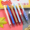 Return to school season 3packs/18pcs 0.5mm meet bag press neutral pen high-value ST head press water pen black signature pen office stationery