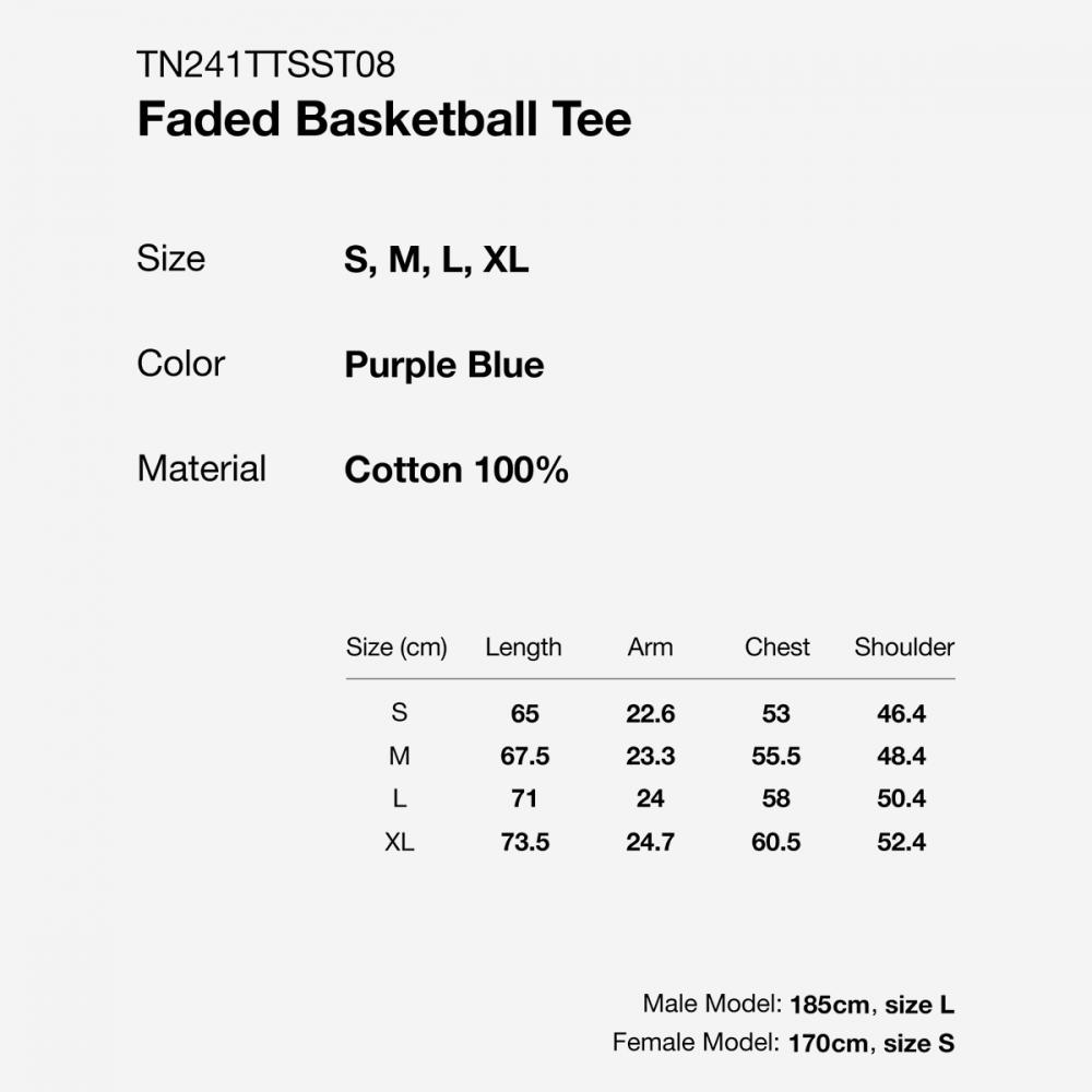 Thisisneverthat Faded Basketball Tee Tn241ttsst08