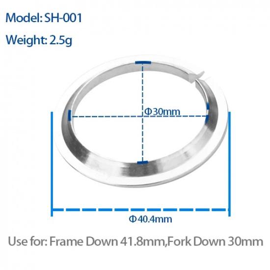 BXT Bike headset 1-1/8 -1-1/2 for frame headset tapered MTB/Road bicycle headset top cap bicycle Accessories straight bearing SH-001
