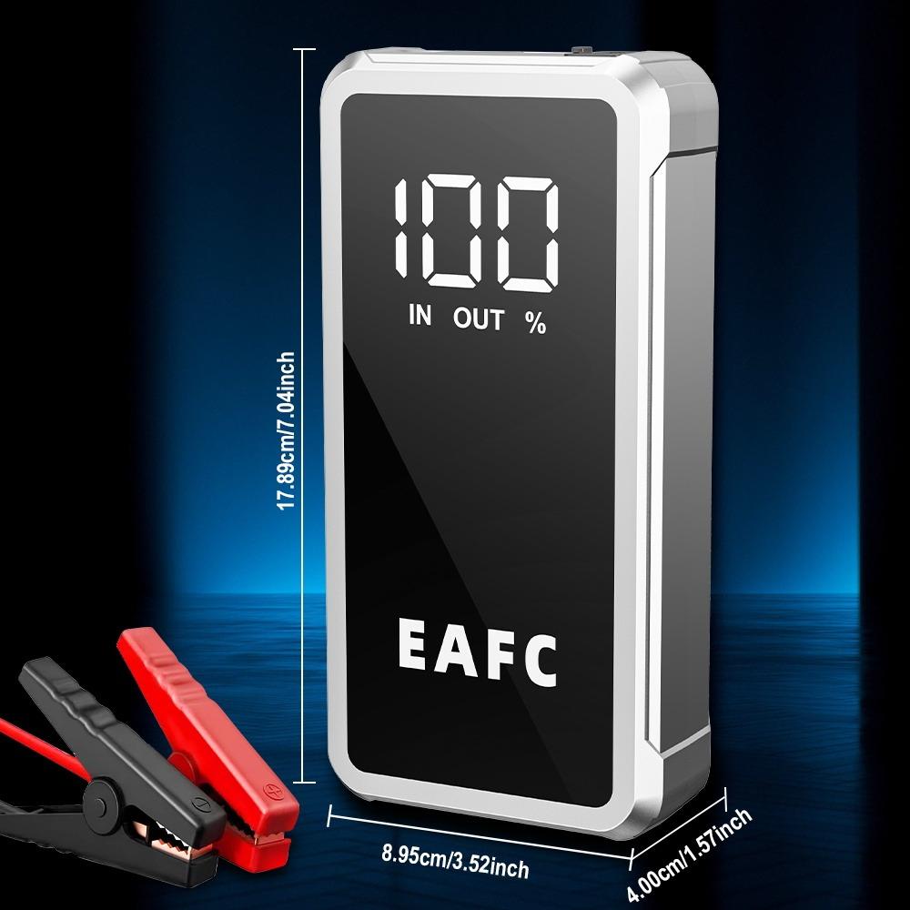 EAFC 4000A Peak 12V Portable Car Jump Starter Power Bank, Car Emergency Rescue Tool, for Up to 10.0L Gasoline /6.0L diesel cars with Smart Clip