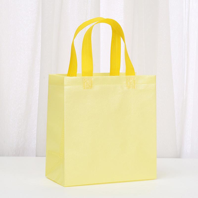 Colorful Shopping Bags 5Pcs Non-Woven Fabric Gift Bag Colored Hand-Held Bags Wedding Party Decoration Gift
