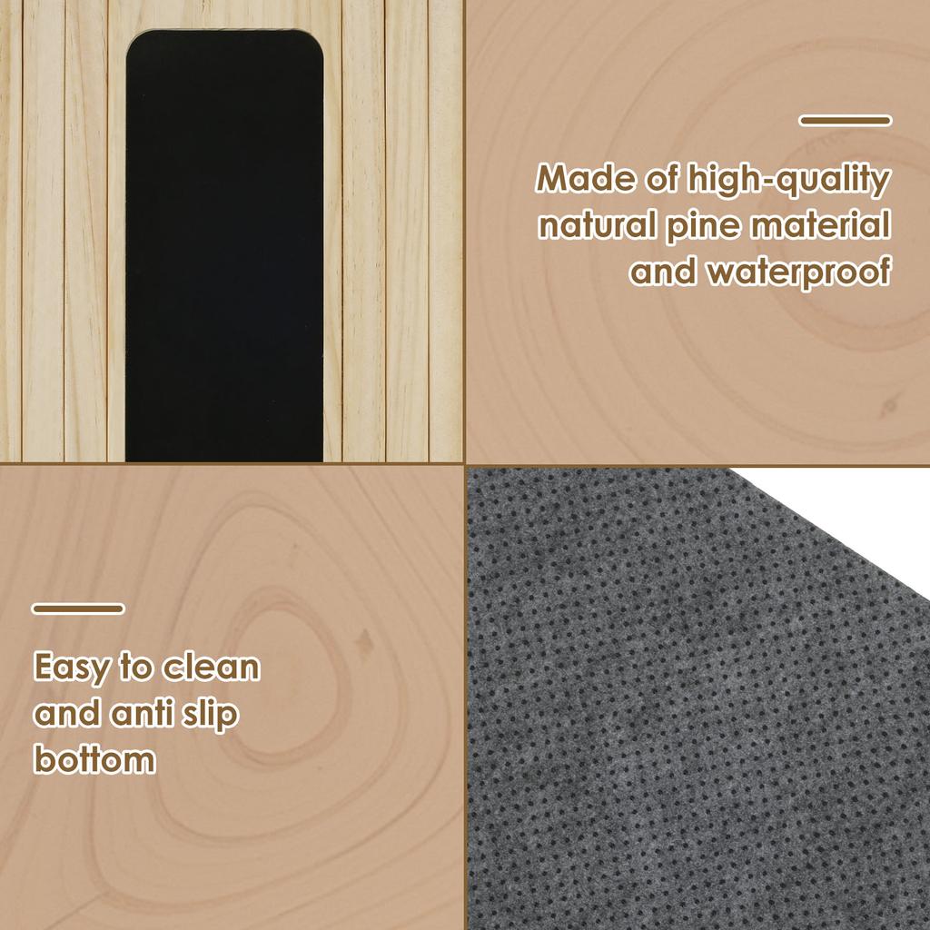 Tavă pentru cotiera canapea, lemn natural, masă de canapea, suport multifuncțional anti-alunecare pentru brațul canapelei, pentru organizator de băuturi și gustări cu telecomandă