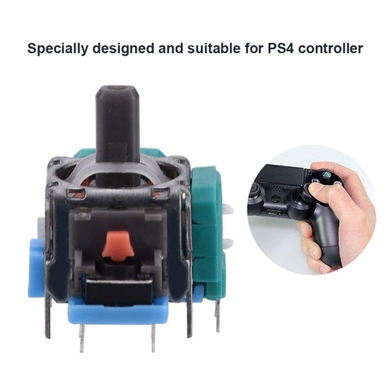 Pièces de rechange pour manette PS4 Manette originale Pad de joystick Poignée de stick analogique Bouton gâchette Ressort Kit de tournevis Tri-wing
