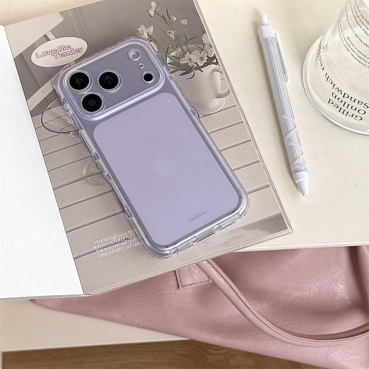 Frosted Solid Color Anti-drop iPhone 15/17/16 ProMax Case 15 Pro Max