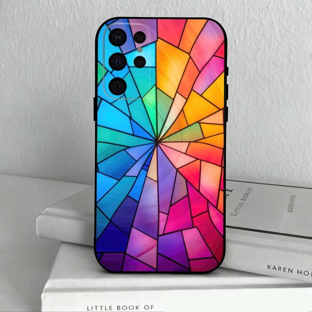 C-Kolorowy-L S-Szkło-S Etui Na Telefon Dla Samsung S25,S24,S21,S22,S23,S30,Ultra,S20,Plus,Inne Miękkie Czarne Etui