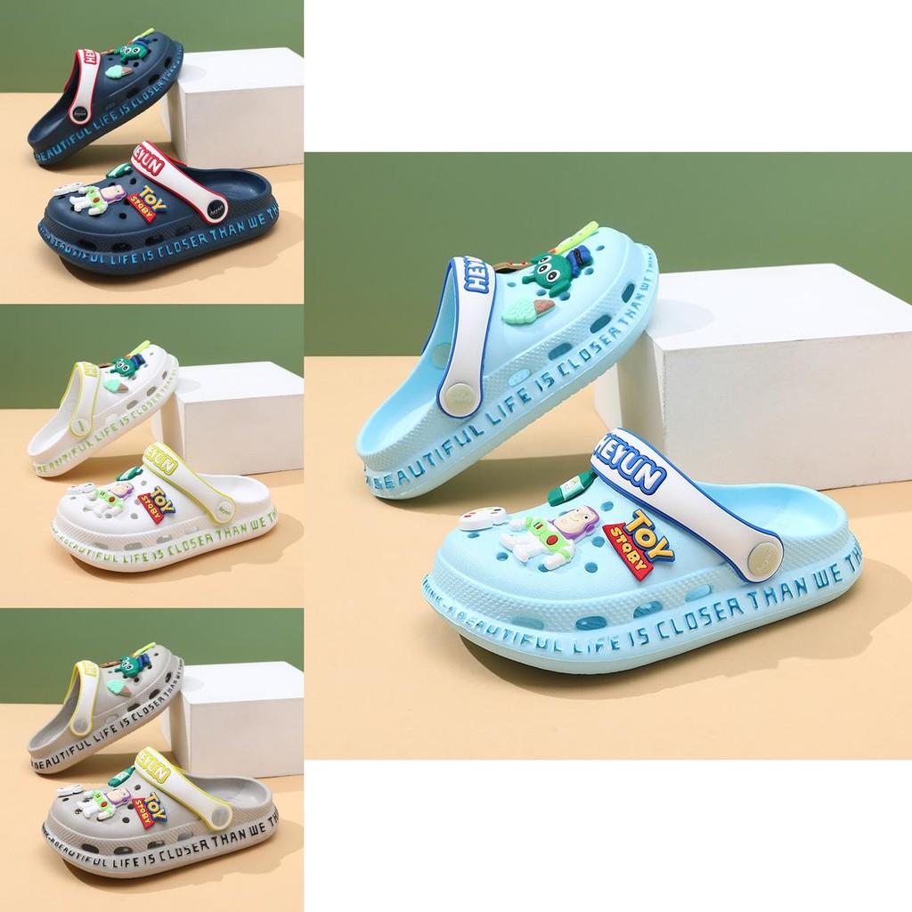 Stylish Cartoon Kids Hole Shoes Breathable Summer Sandals For Boys And Girls Comfortable Eva Design
