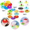 8Pcs Silicone Drink Cup Lids 10cm Creative Round Mug Cover Reusable Anti Dust Cup Covers Cartoon Coffee Mug Lid