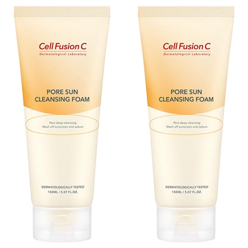Cellfusionc Pore Sun Cleansing Foam, 150ml, 2 pcs