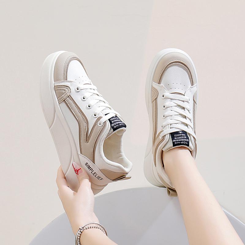fashion Spring Autumn Women Sneakers Height Increasing Casual Shoes Fashion Concise Skateboarding Shoes Comfortable Casual Sneakers