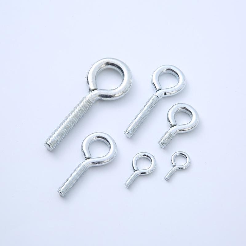 Galvanized Iron Eye Bolt Hook Ring, Hand-Tightened, Available In M3-M8 Sizes
