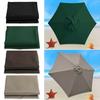 Umbrella Replacement Canopy Polyester 2M 6Ribs Outdoor Patio Umbrella Top Cover for Market Home