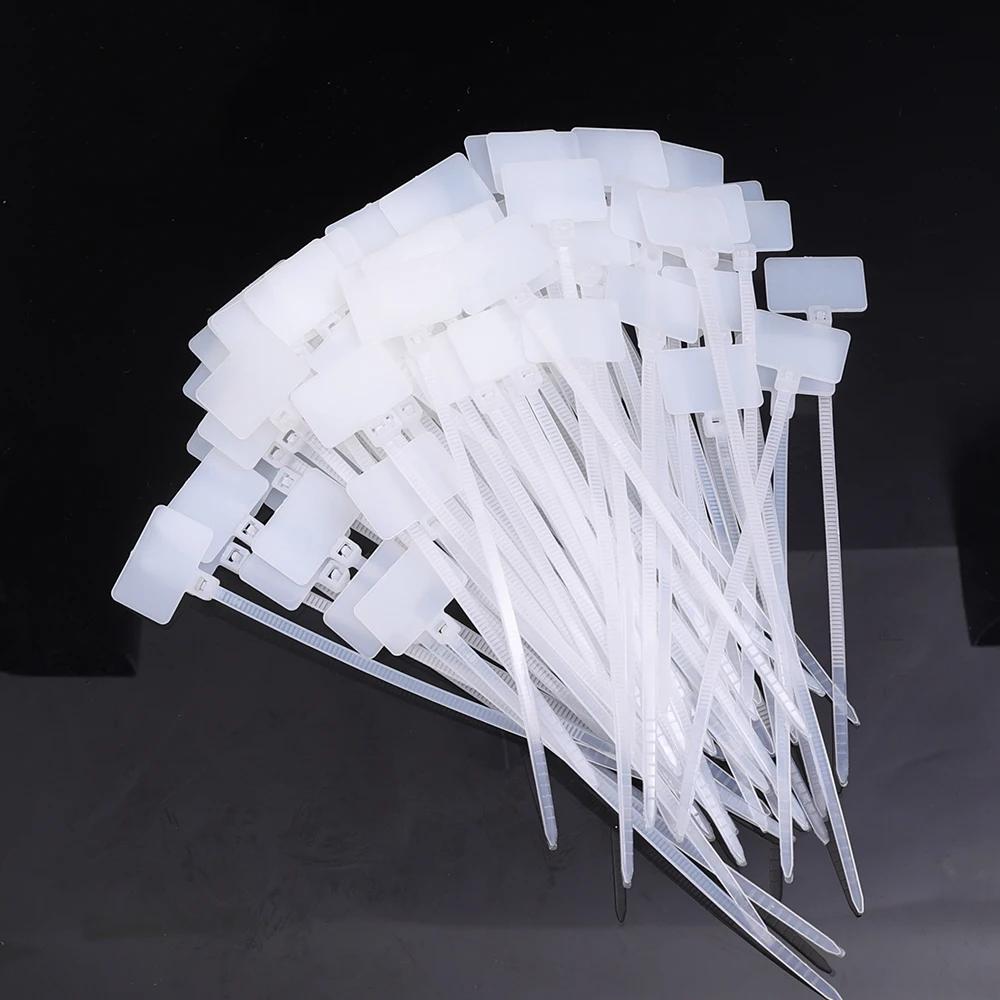 Nylon Cable Tie Plastic Loop Ties Markers Tag Cable Self-locking Zip Ties Office Plastic Loop Ties Wire Wraps Fixing Straps