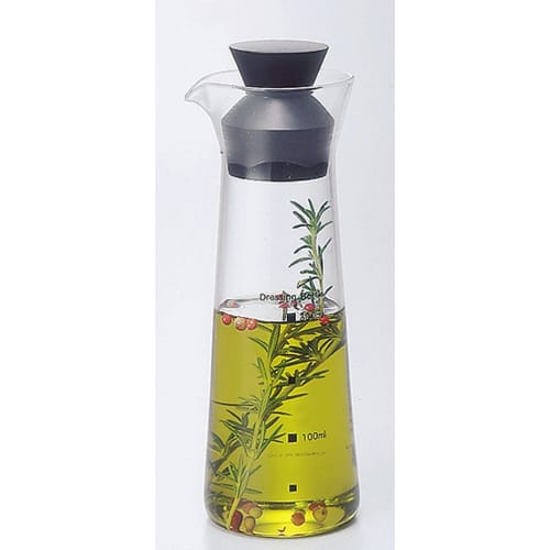 Iwaki Heat-Resistant Glass Dressing Bottle, 300ml, K5014-BK, KT5014-BK, Clear