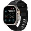 Silicone Strap for Apple Watch 1/2/3/4/5/6/7/8/9/10/11/SE Ultra 1/2/3 42/44/45/46/49mm, Black