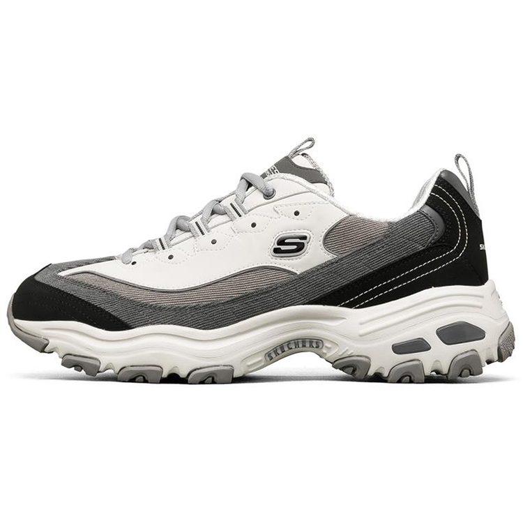 Skechers D'Lites 1.0 Low top Chunky Sneakers Men's Black Gray 237153-BKGY