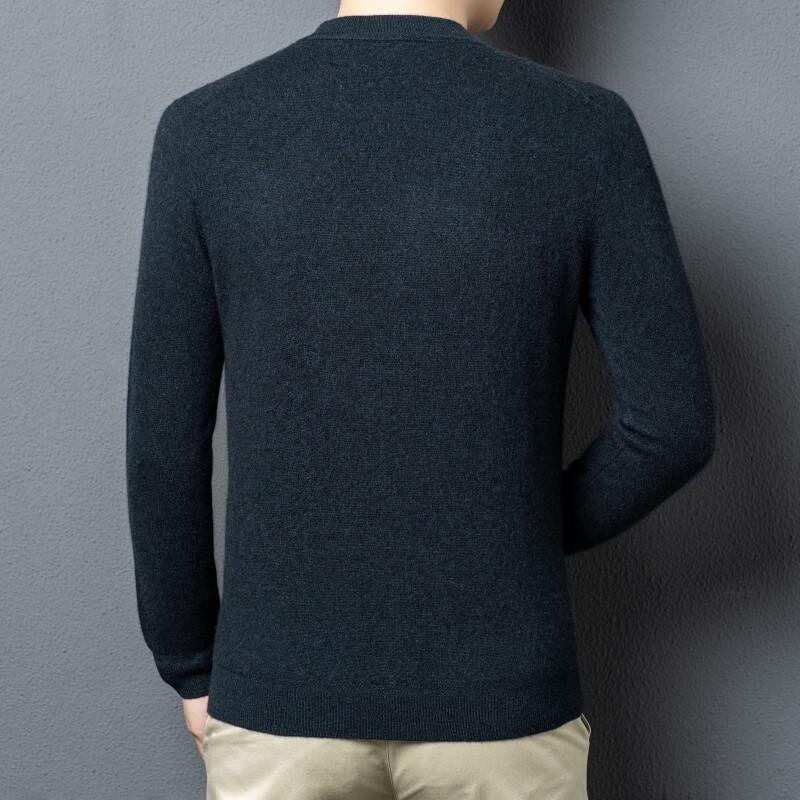 FengXun Men's Half Turtleneck Wool Blend Sweater FXT6556