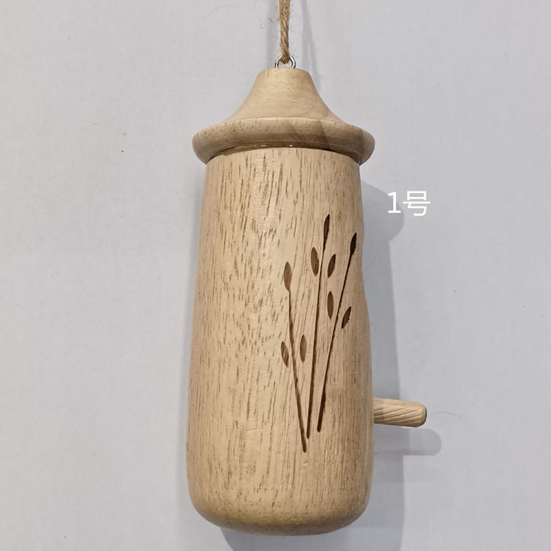 Handmade Wooden Hummingbird House Chalet Hanging Mini Bird Nests Cage for Beautiful Outdoor Patio Garden Decoration Pet Bedroom