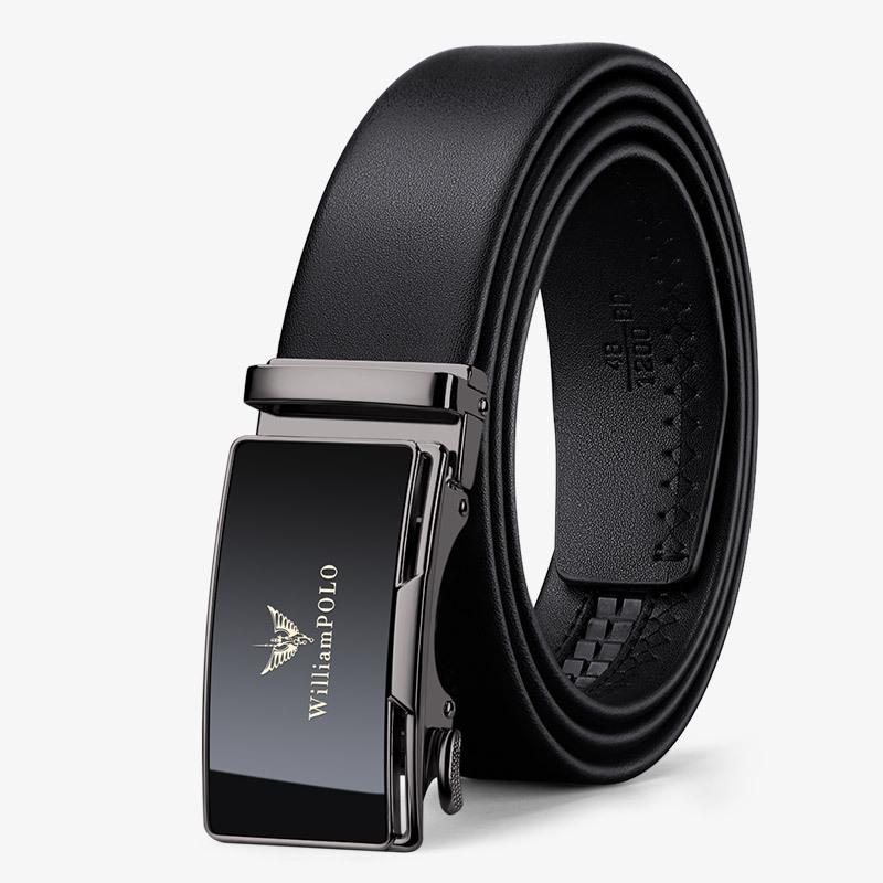 Emperor Paul Men's Genuine Leather Automatic Buckle Belt - New Style Business Casual.