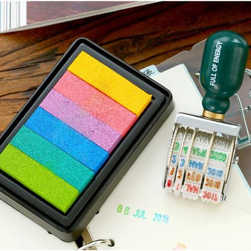 1 Stück Vintage Datum Digitaler Poststempel Stempel Dekoration Holzgriff Drehstempel Scrapbooking DIY Basteln Standard Siegel Handgemachtes Zubehör