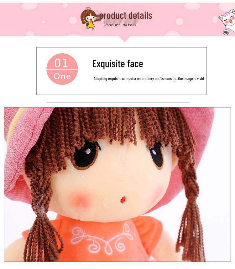 Princess Phile Plush Doll - Cute Bedtime Pillow and Birthday Gift for Little Girls