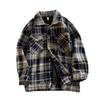 Xiaoxiang High Street Plaid Couple Shirt Jacket: Men's American Retro Long-Sleeve Trend for Spring & Autumn